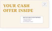 Illustration of a "Your Cash Offer Inside" junk mail envelope