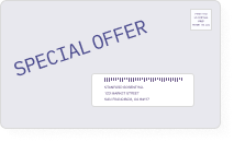 Illustration of a "Special Offer" junk mail envelope