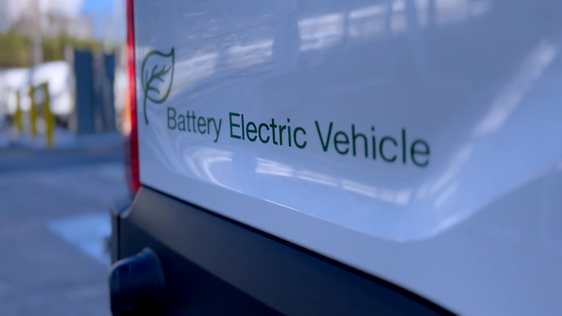 Check out the new electric postal vans and charging stations