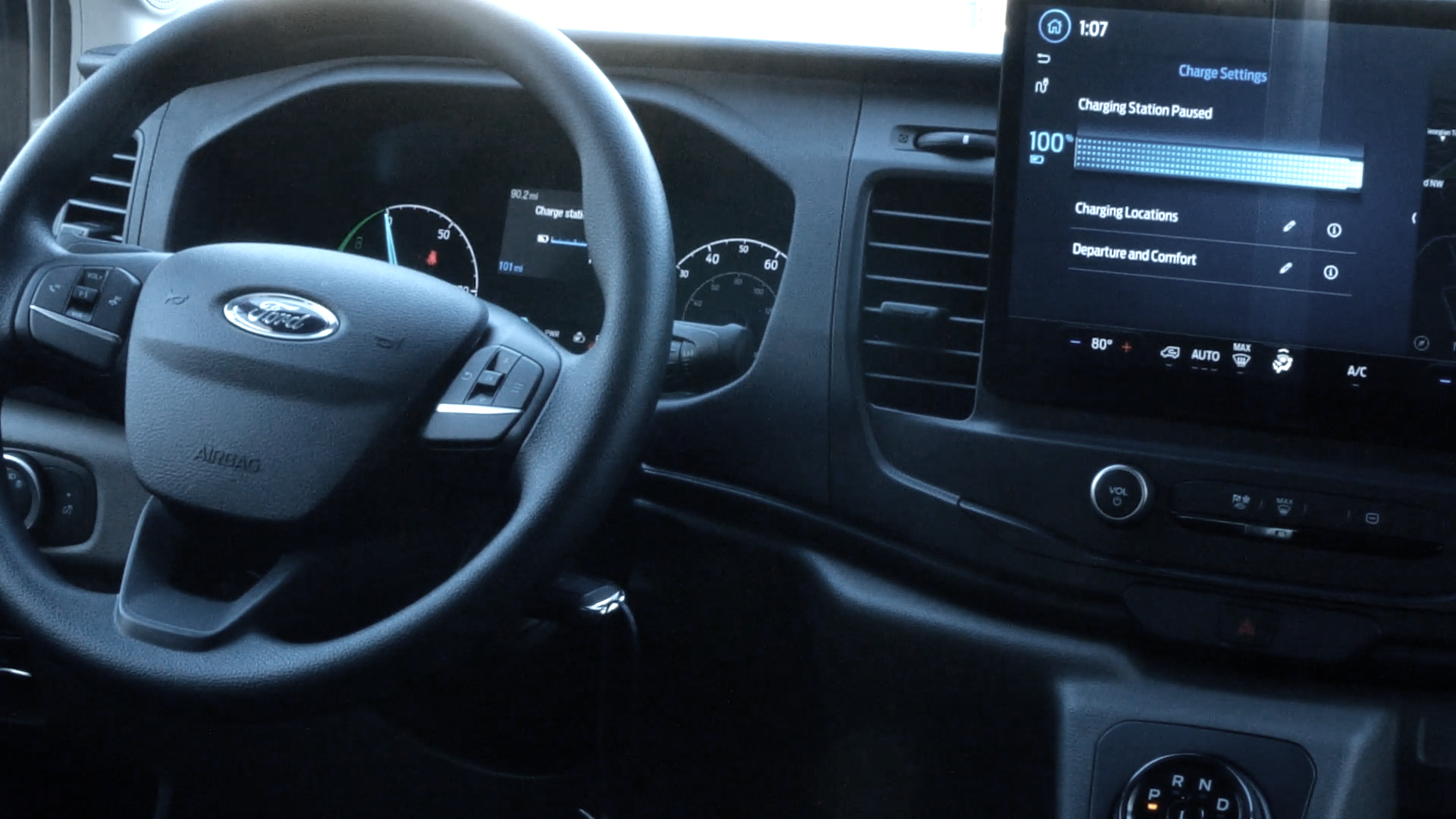 Check out the new electric postal vans and charging stations